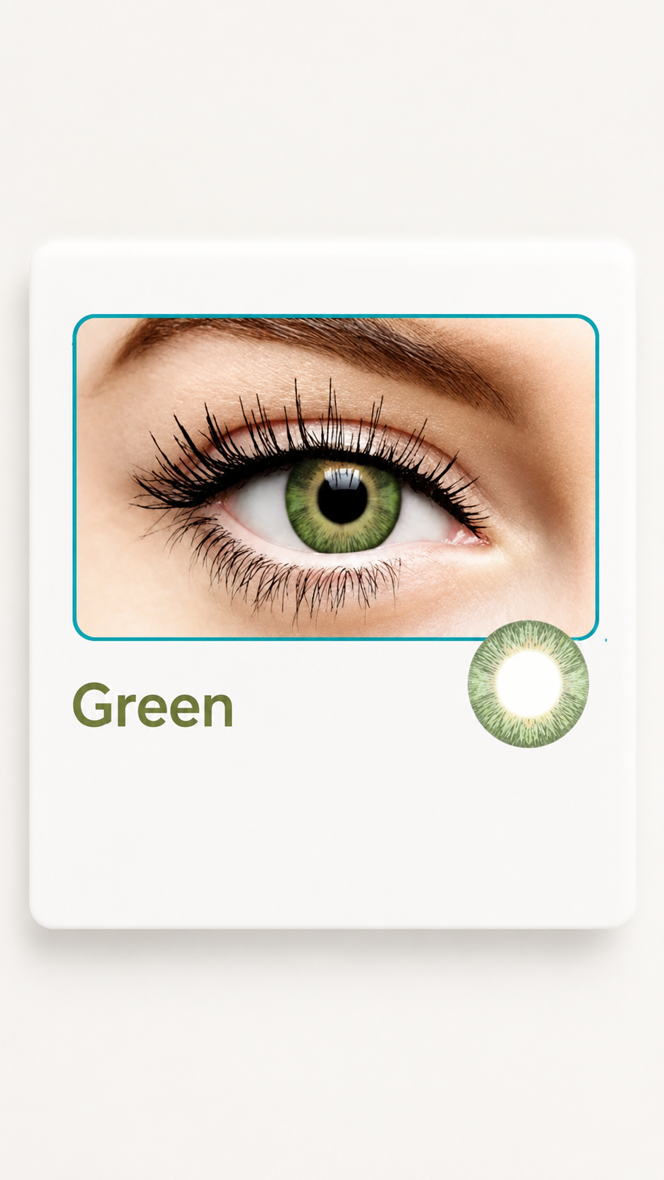 Bausch & Lomb Lacelle Premium GREEN Color Contact Lens (1 Lens/Box)