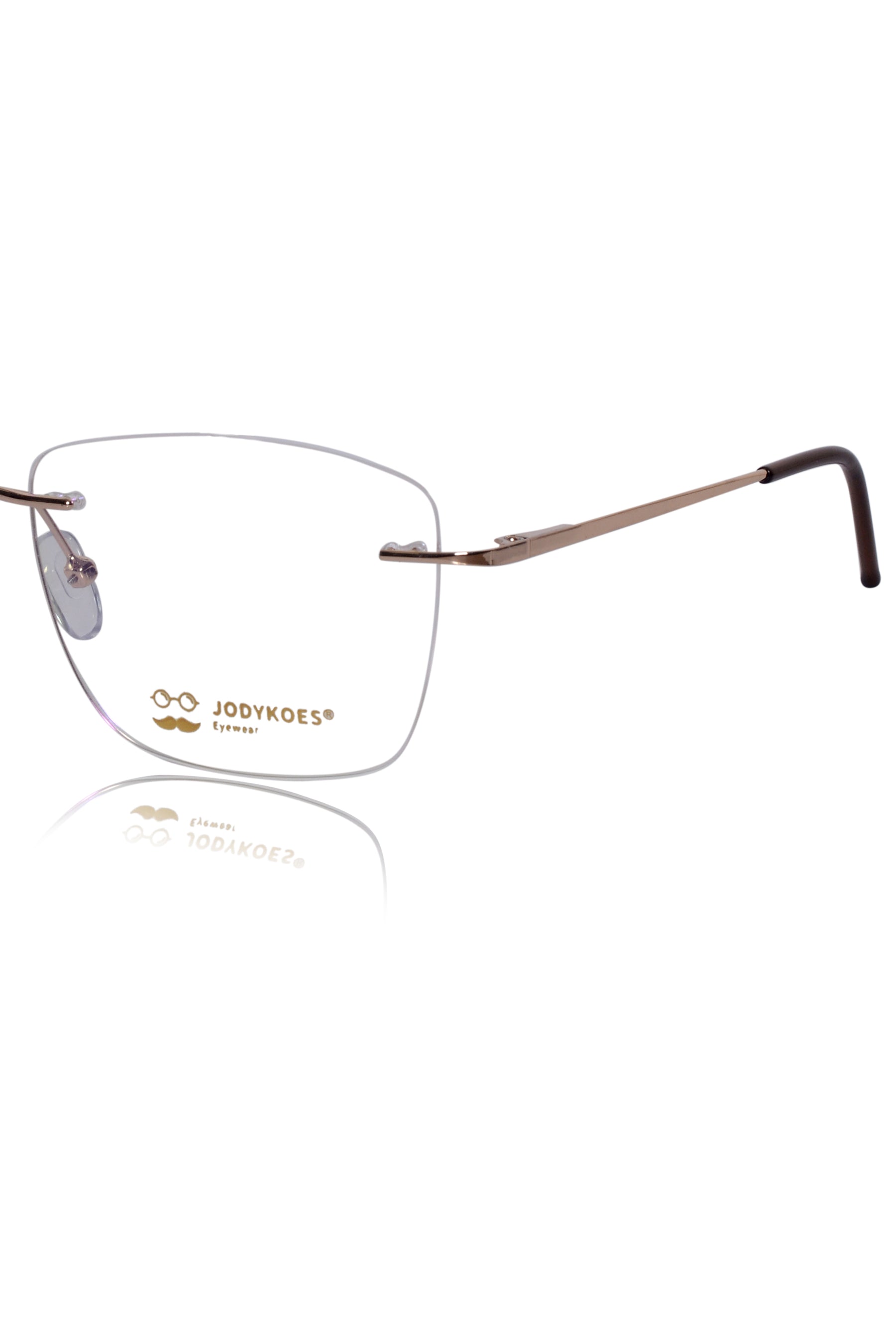 Jodykoes Square Signature Rimless Frame (Gold)