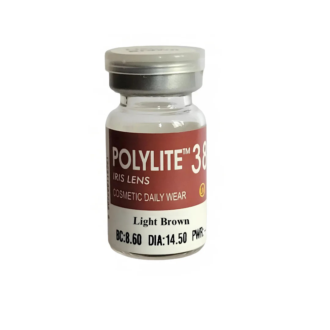 Polylite 38 Prosthetic Brown D Type Contact Lens