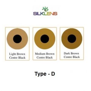 Silklens Prosthetic D-Type Center Pupil Black Contact Lens  (1 Lens) - Jodykoes ®