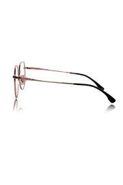Jodykoes Luxury Pure Titanium Metal Spectacle Eyeglasses | New Shape Round Metal Eyewear Frame (Black And Gold)