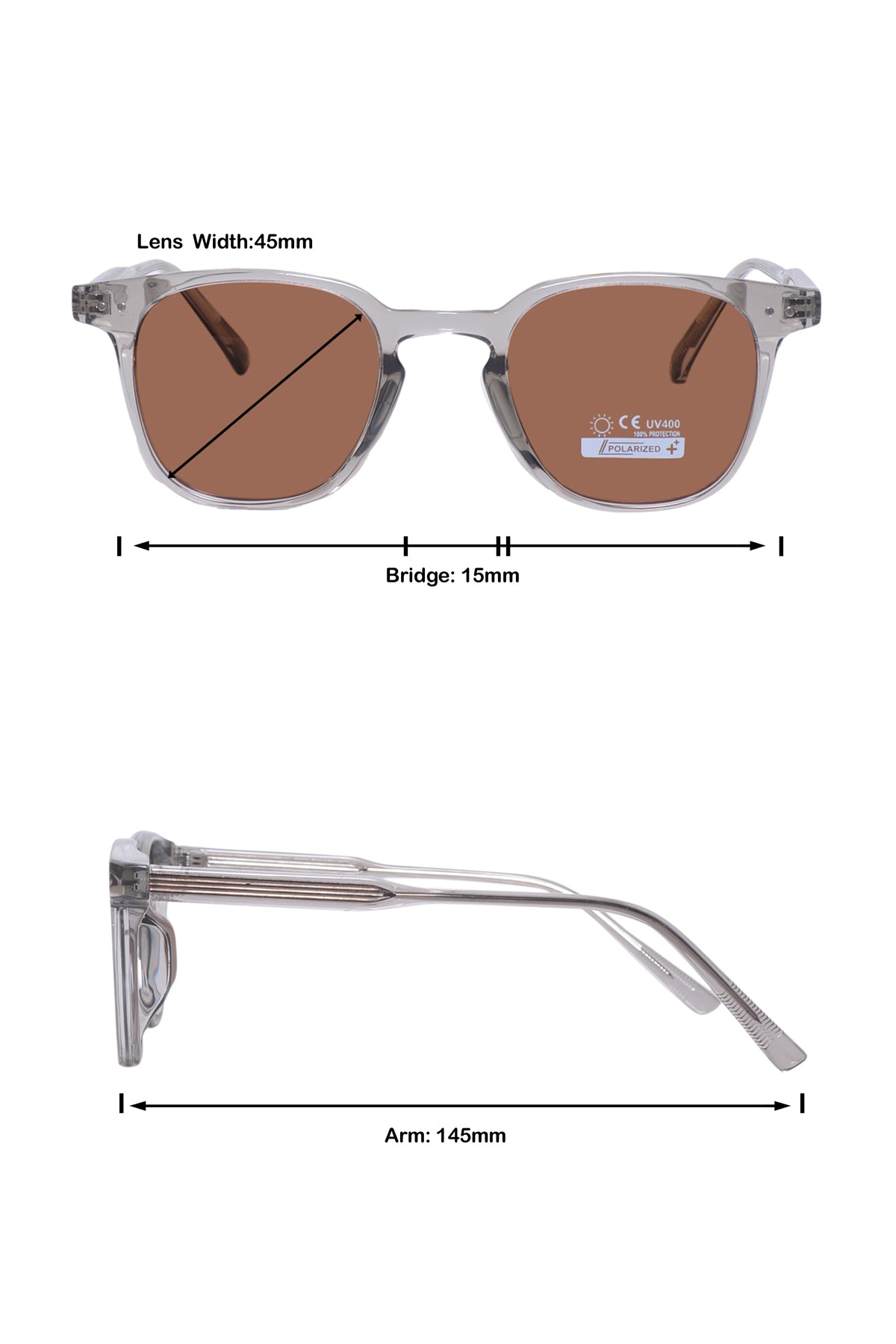 Jodykoes Legacy Square Sunglasses – UV400 Polarized
