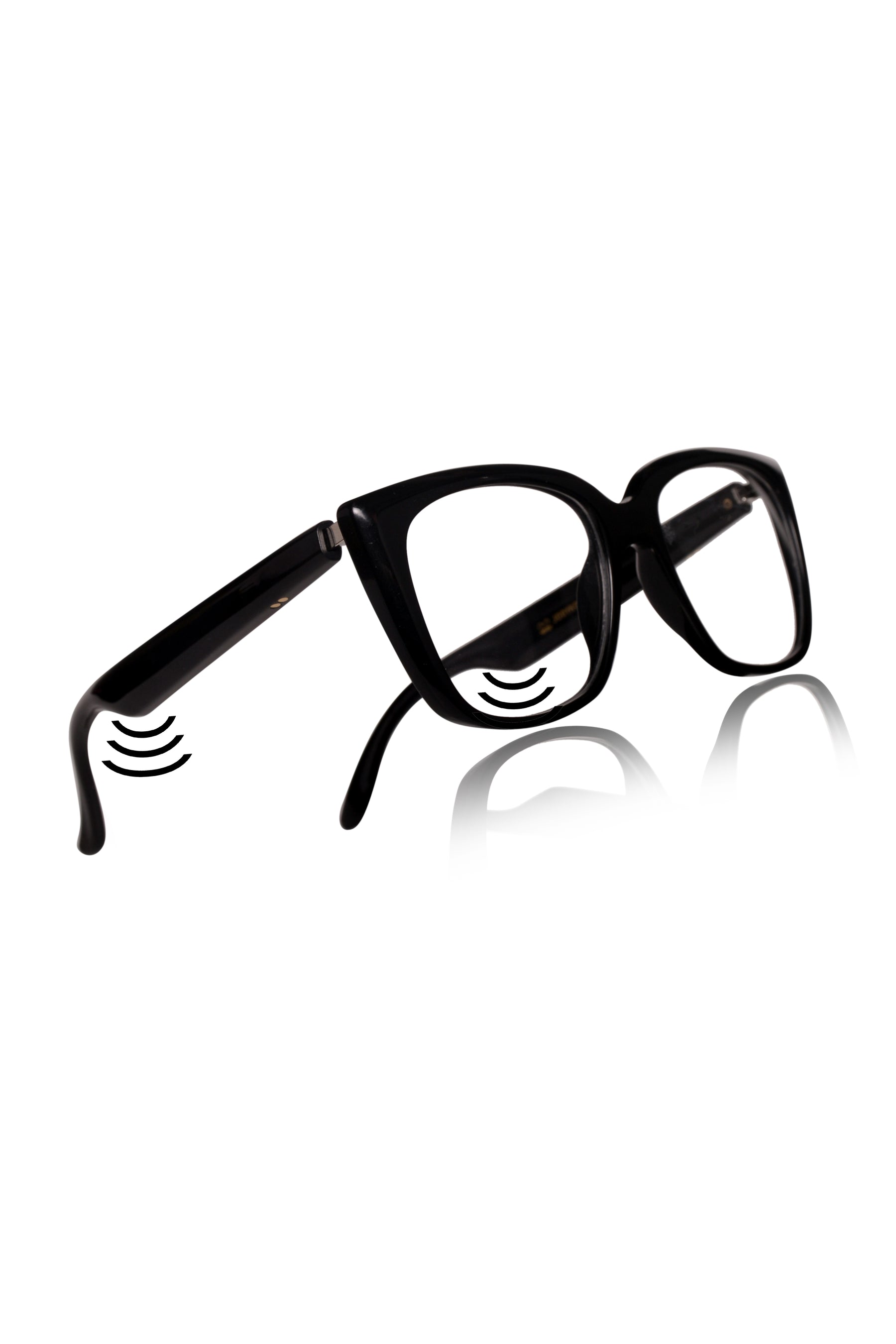 Jodykoes Cat Eye Smart Glasses with Speaker and Voice Assistant