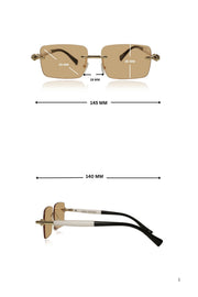 Jodykoes Legacy Rimless Sunglasses | UV400 Protection | Lightweight Stylish Eyewear