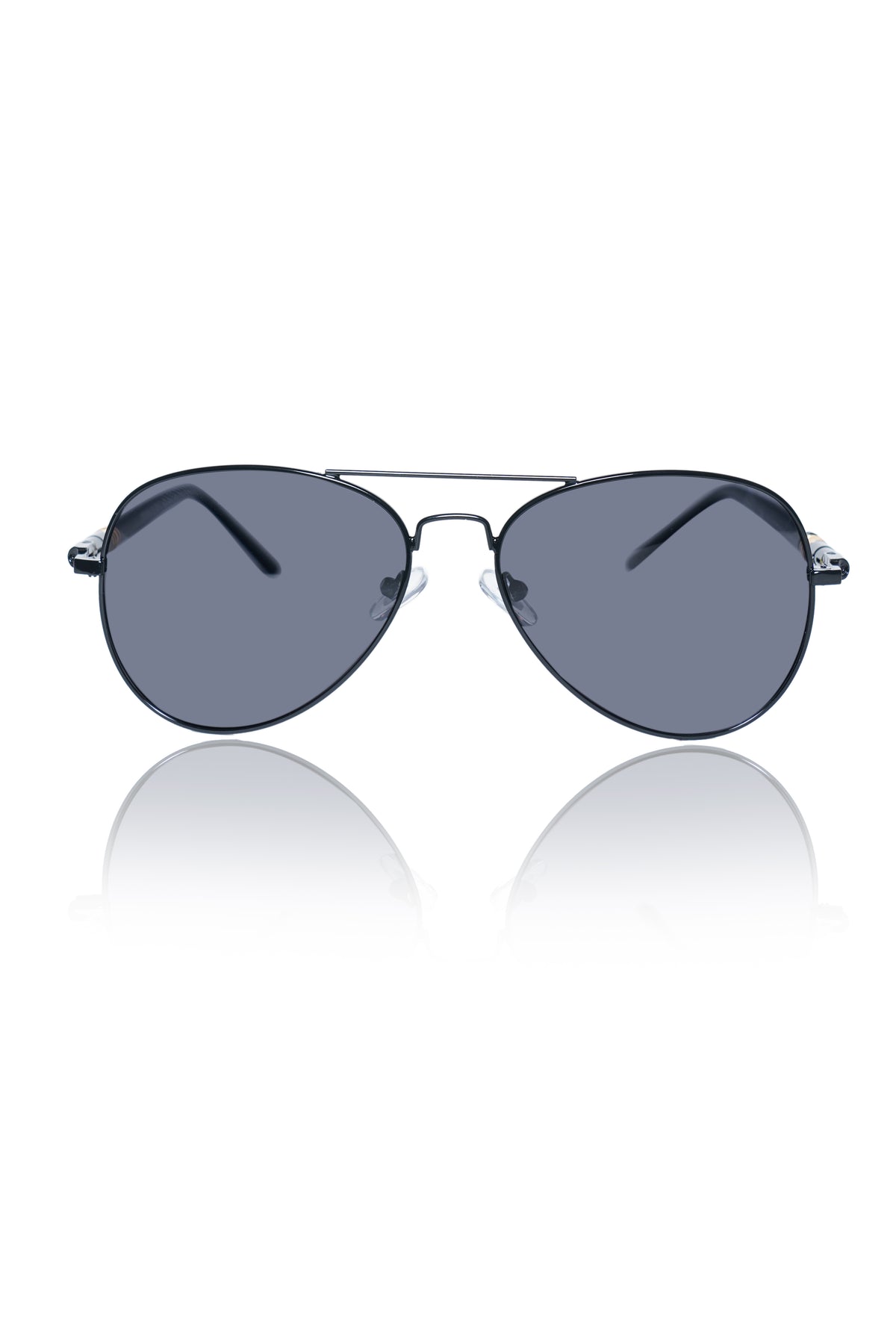 Jodykoes® Series Obsession : Premium Polarized Aviator Sunglass with Designer Arms For UV Protection, Sun Shade Glares Fashion Accessories (Black)
