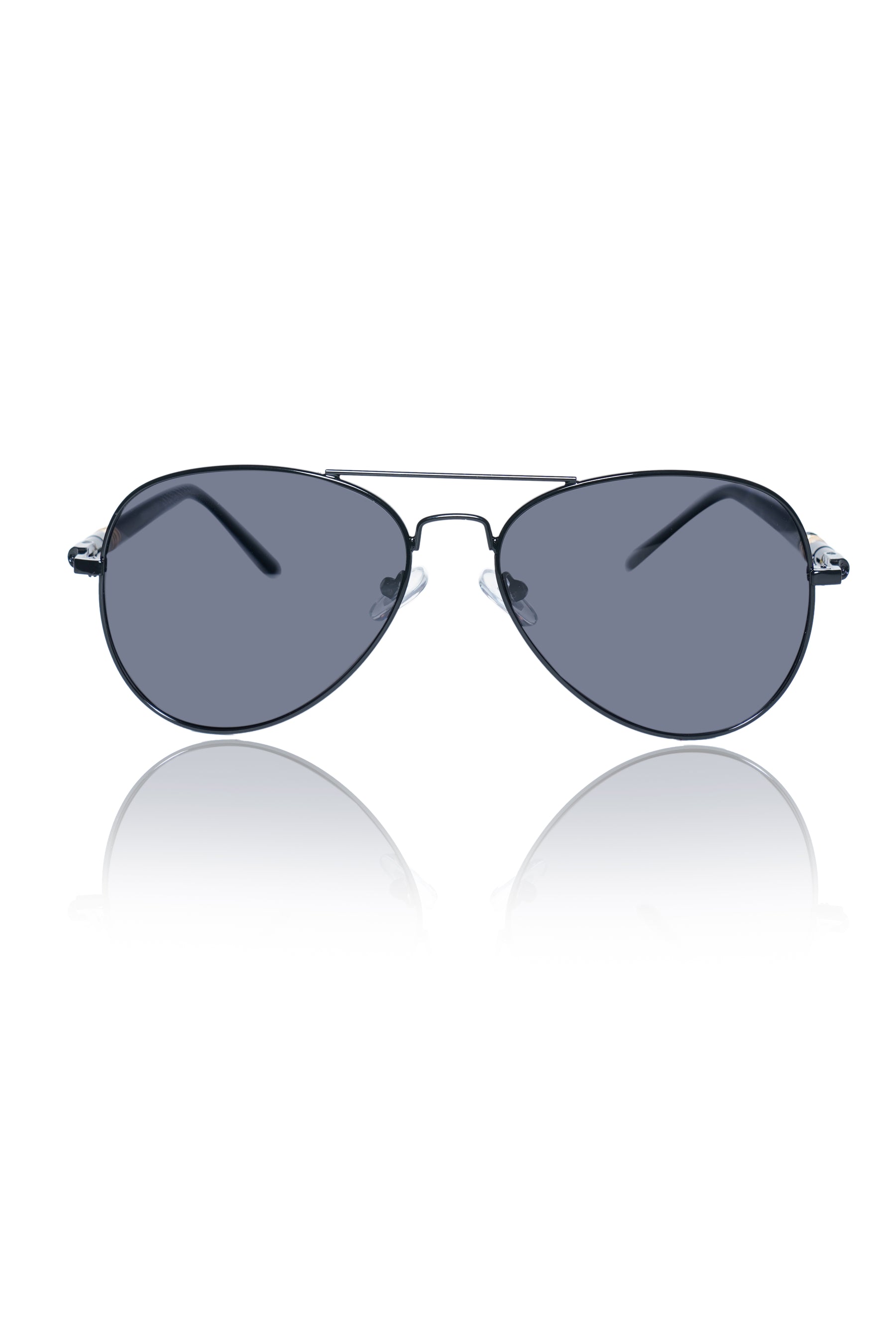 Jodykoes® Series Obsession : Premium Polarized Aviator Sunglass with Designer Arms For UV Protection, Sun Shade Glares Fashion Accessories (Black)
