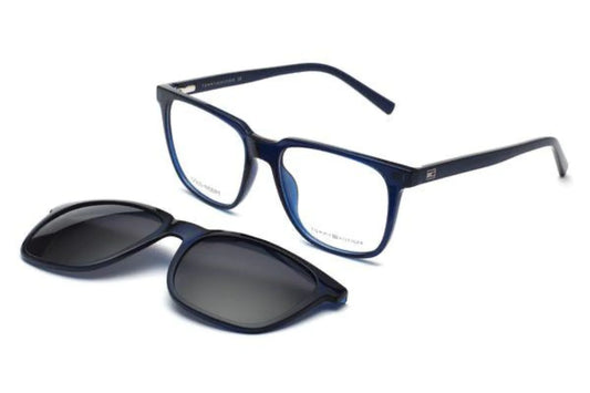 Tommy Hilfiger-TH1080N-53-C3 Eyeglasses With Attachment Sunglass (Blue)