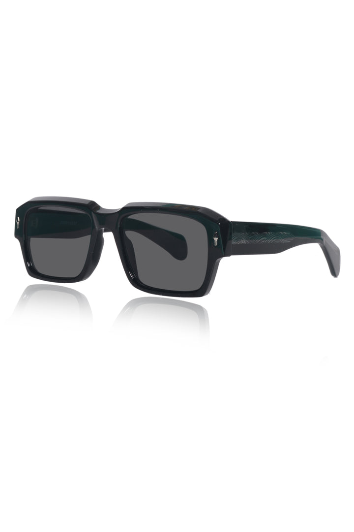 Jodykoes Legacy Square Sunglasses – UV400 Polarized (Black)