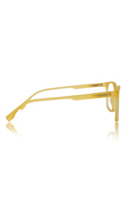 Jodykoes® Colour Series : Vibrant colours eyewear rectangle frames with anti glare and blue filter eyeglasses for men and women (Banana Yellow)