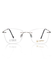 Jodykoes Cat Eye Premium Rimless Frame (Silver)