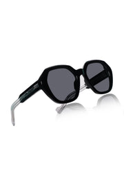 Jodykoes Legacy Cat Eye Square Sunglasses – UV400 Polarized (Black)
