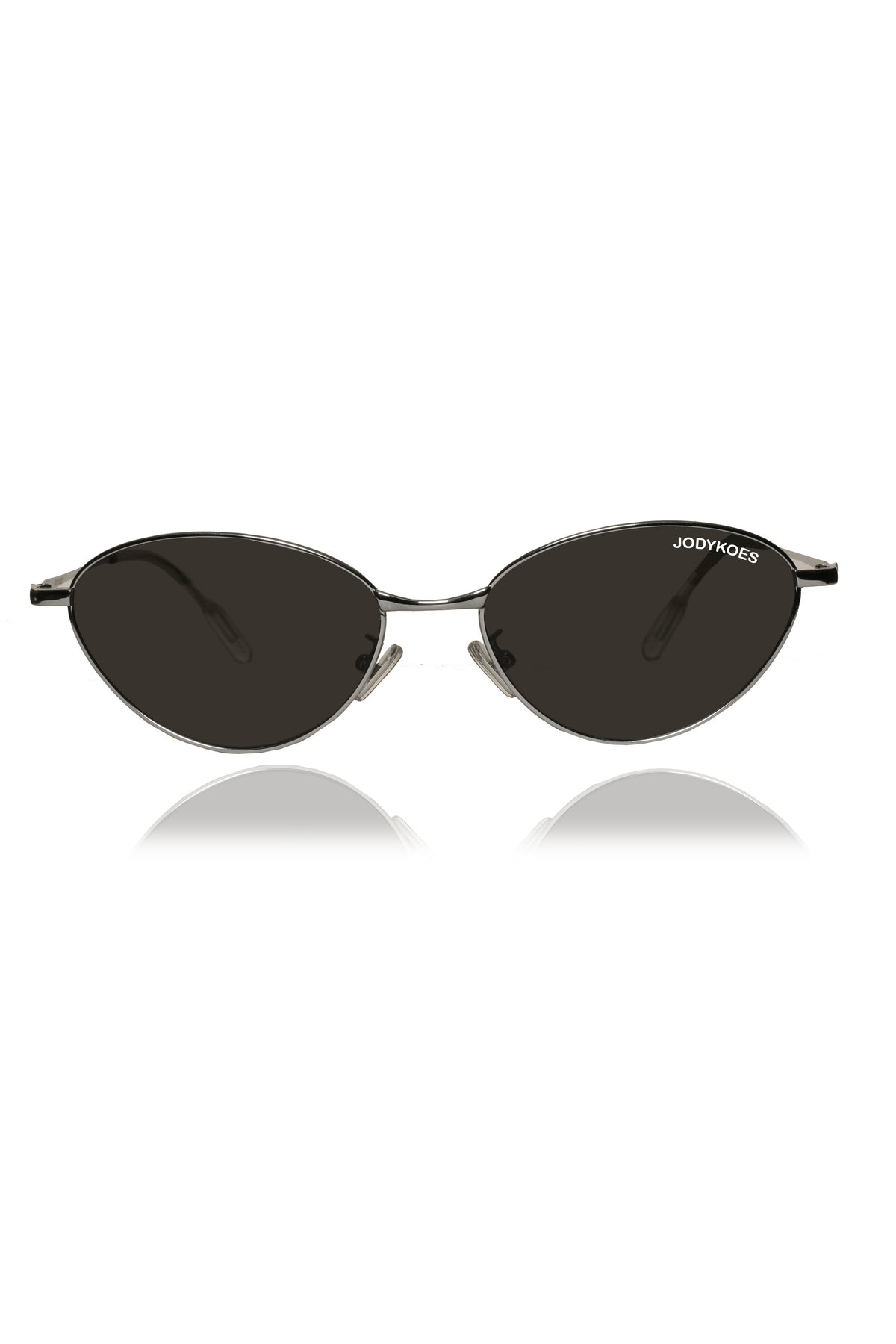 Jodykoes Legacy Metal Cat Eye Sunglasses – UV400 Protection (Black)