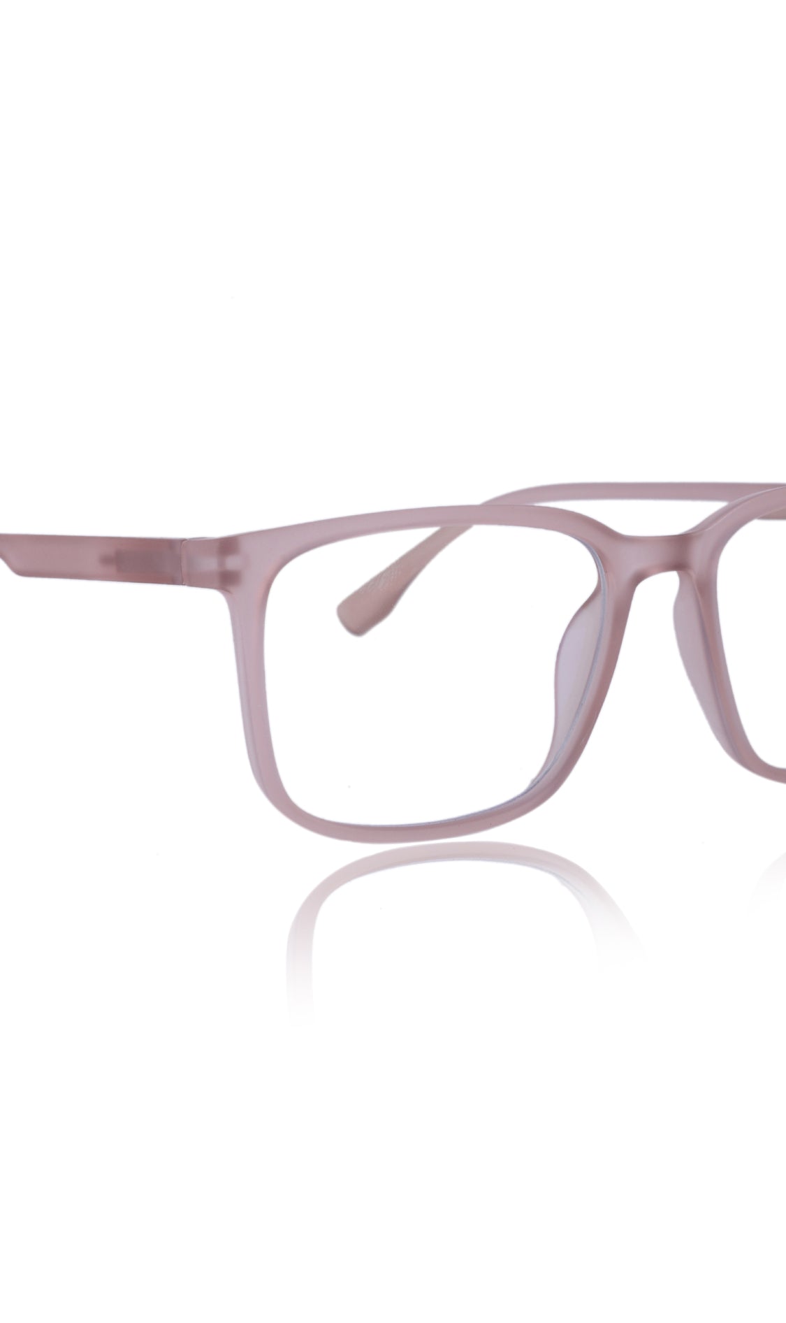 Jodykoes® Colour Series : Vibrant colours eyewear rectangle frames with anti glare and blue filter eyeglasses for men and women (Peach Rose)
