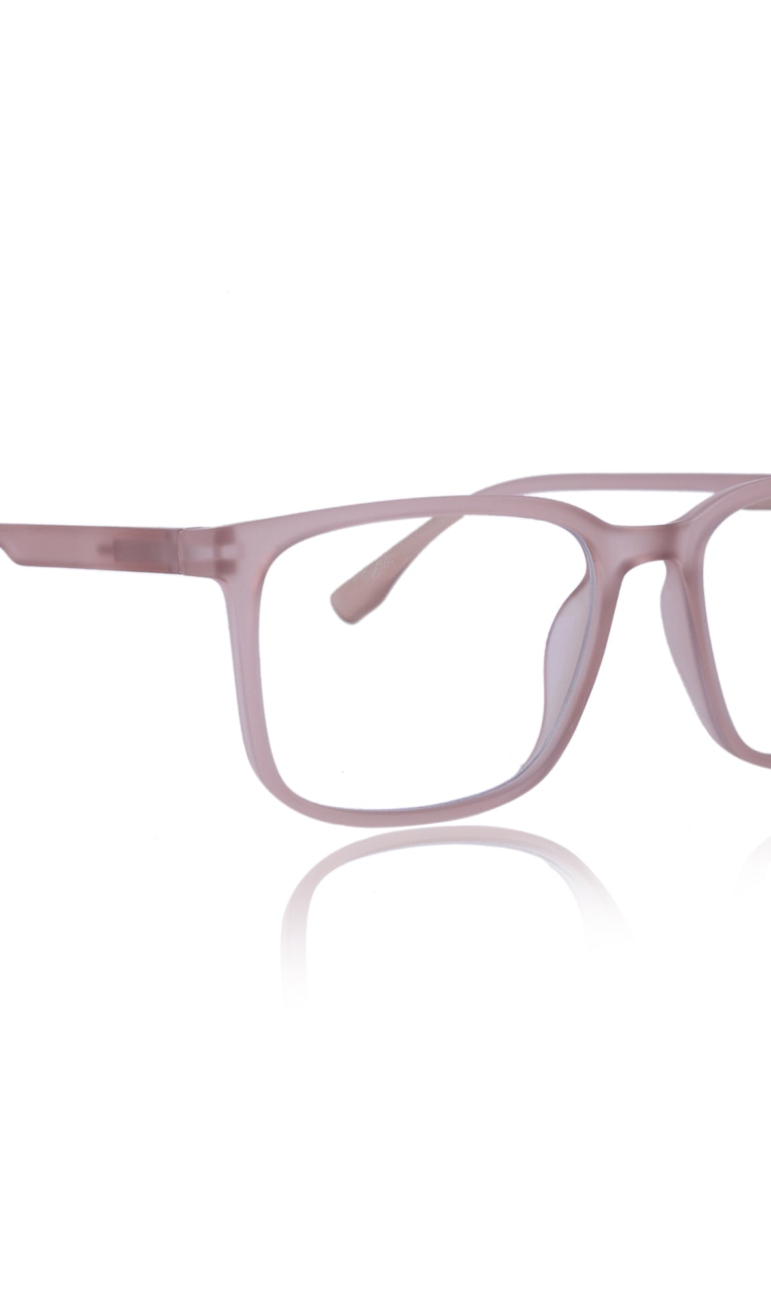 Jodykoes® Colour Series : Vibrant colours eyewear rectangle frames with anti glare and blue filter eyeglasses for men and women (Peach Rose) - Jodykoes ®