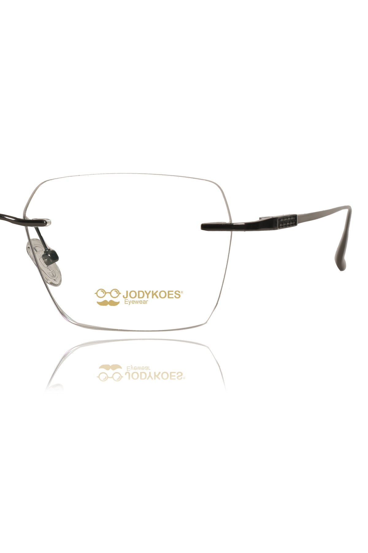 Jodykoes Luxury Pure Titanium Geometric Rimless Frame | High Quality Lightweight Square Optical Frame