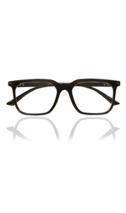 Jodykoes® Colour Frame Series: Stylish Square Spectacle Frames with Blue Ray Protection and Anti-Glare Glasses for Men and Women (Black)