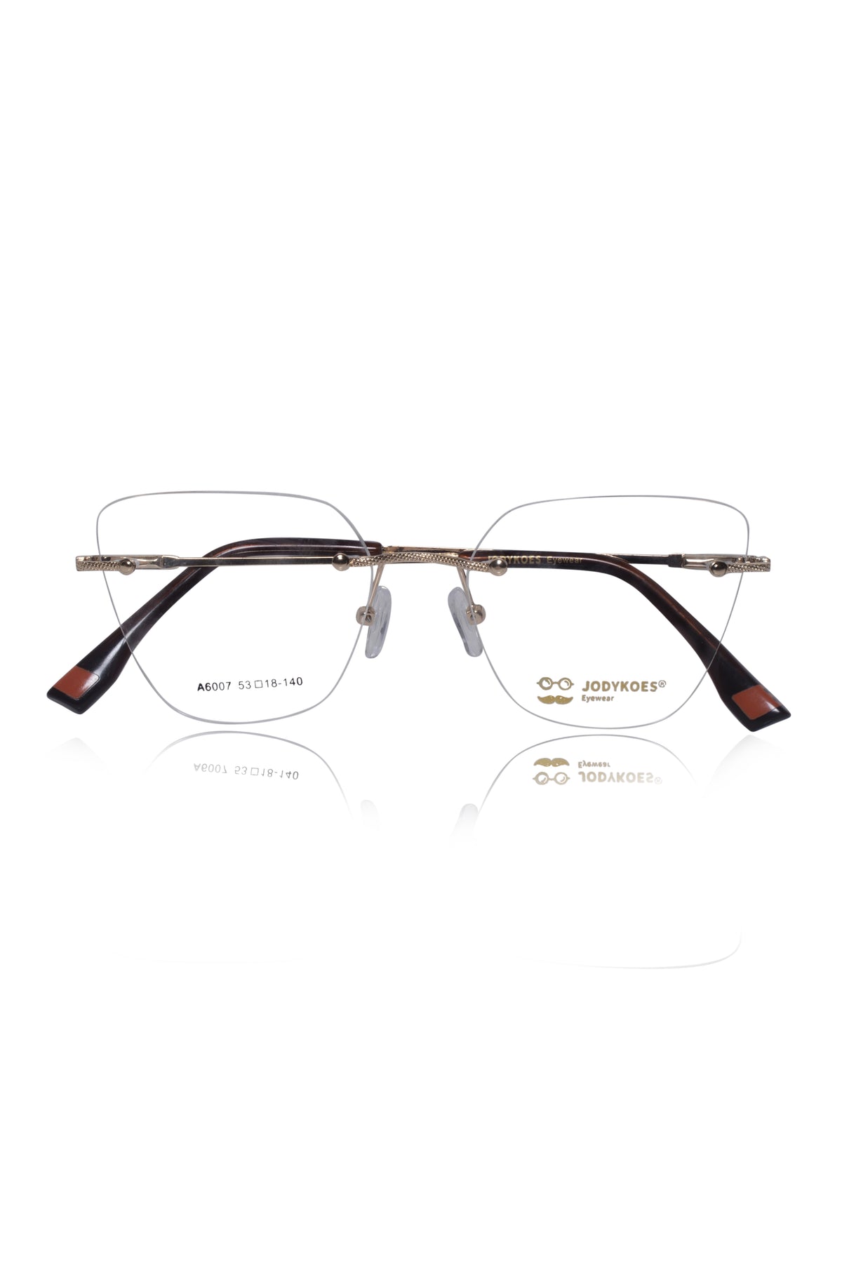 Jodykoes Cat Eye Signature Rimless Frame (Gold)