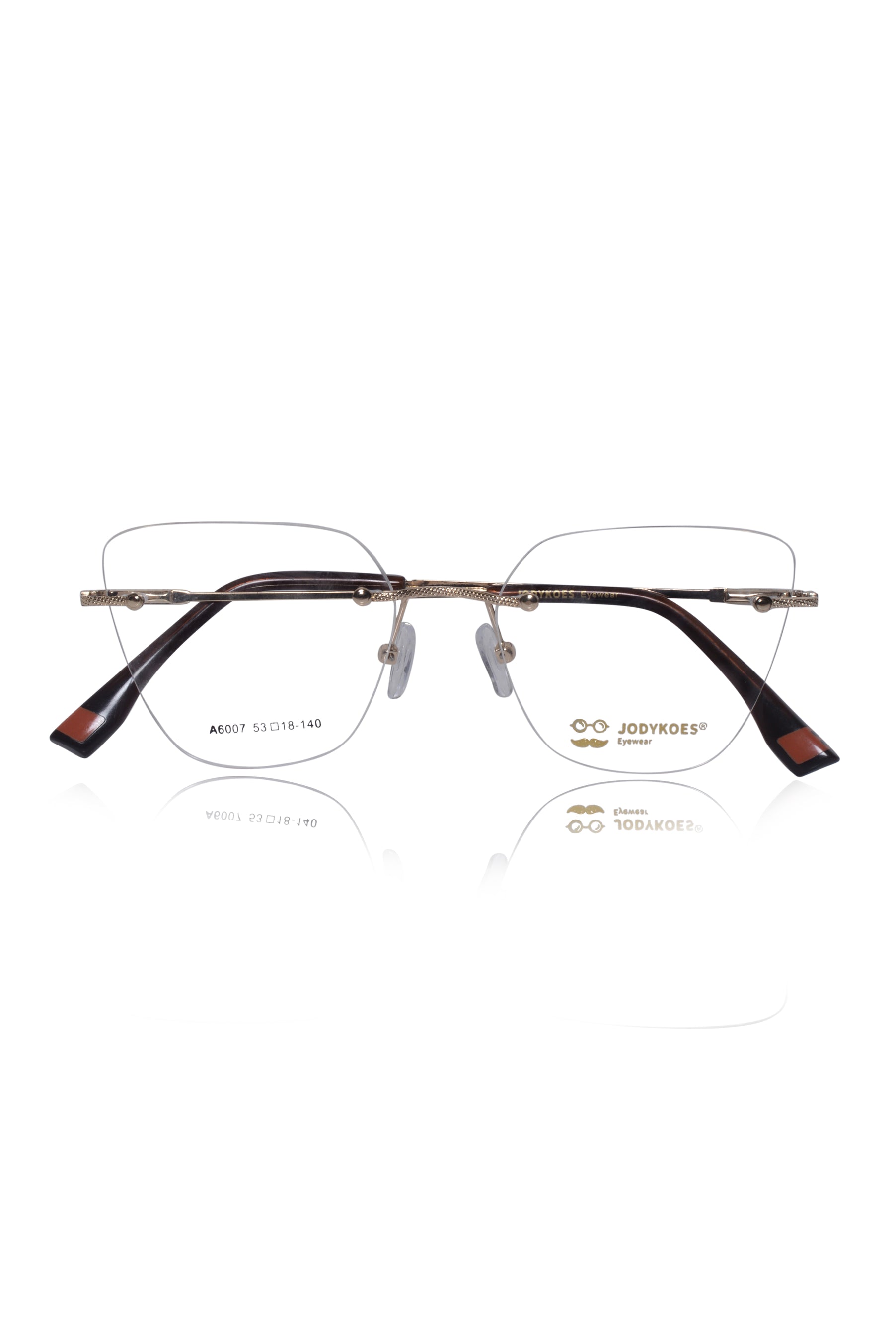 Jodykoes Cat Eye Signature Rimless Frame (Gold)