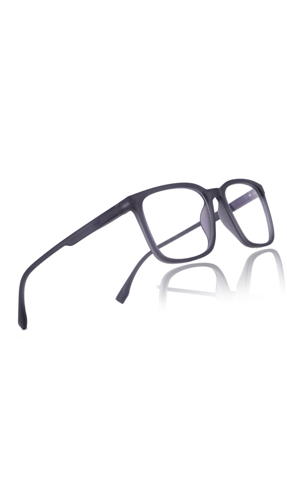 Jodykoes® Colour Series : Vibrant colours eyewear rectangle frames with anti glare and blue filter eyeglasses for men and women (Opaque Black)