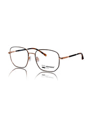 Jodykoes Luxury Series : Pure Titanium Metal Spectacle Eyeglasses | New Shape Square Metal Eyewear Frame (Black And Gold)