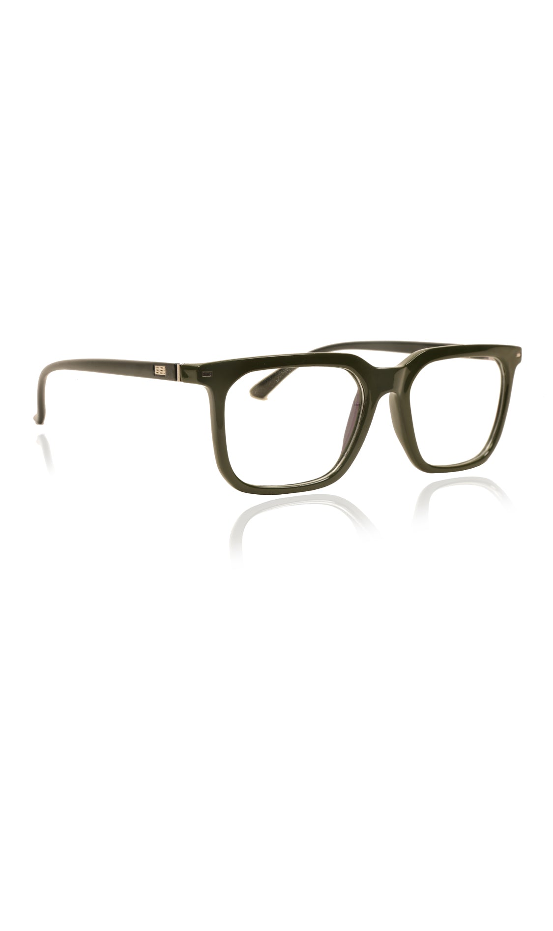 Jodykoes® Colour Frame Series: Stylish Square Spectacle Frames with Blue Ray Protection and Anti-Glare Glasses for Men and Women (Green)