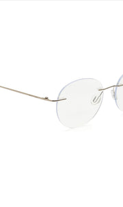 Jodykoes Round Signature Rimless Frame