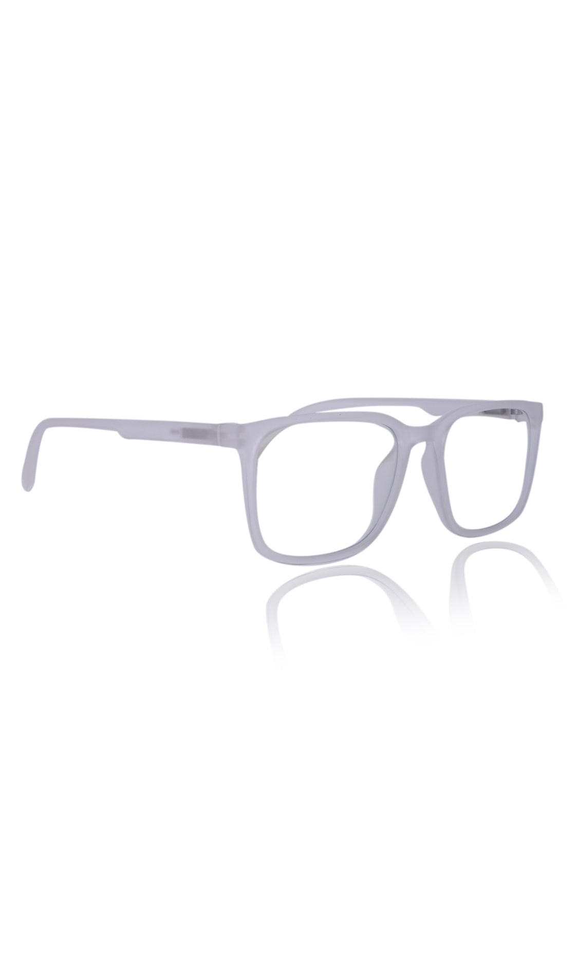 Jodykoes® Colour Series : Vibrant colours eyewear rectangle frames with anti glare and blue filter eyeglasses for men and women (Pearl White)