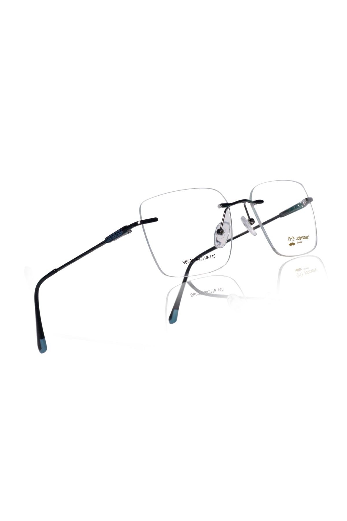 Jodykoes Square Signature Rimless Frame (Grey)