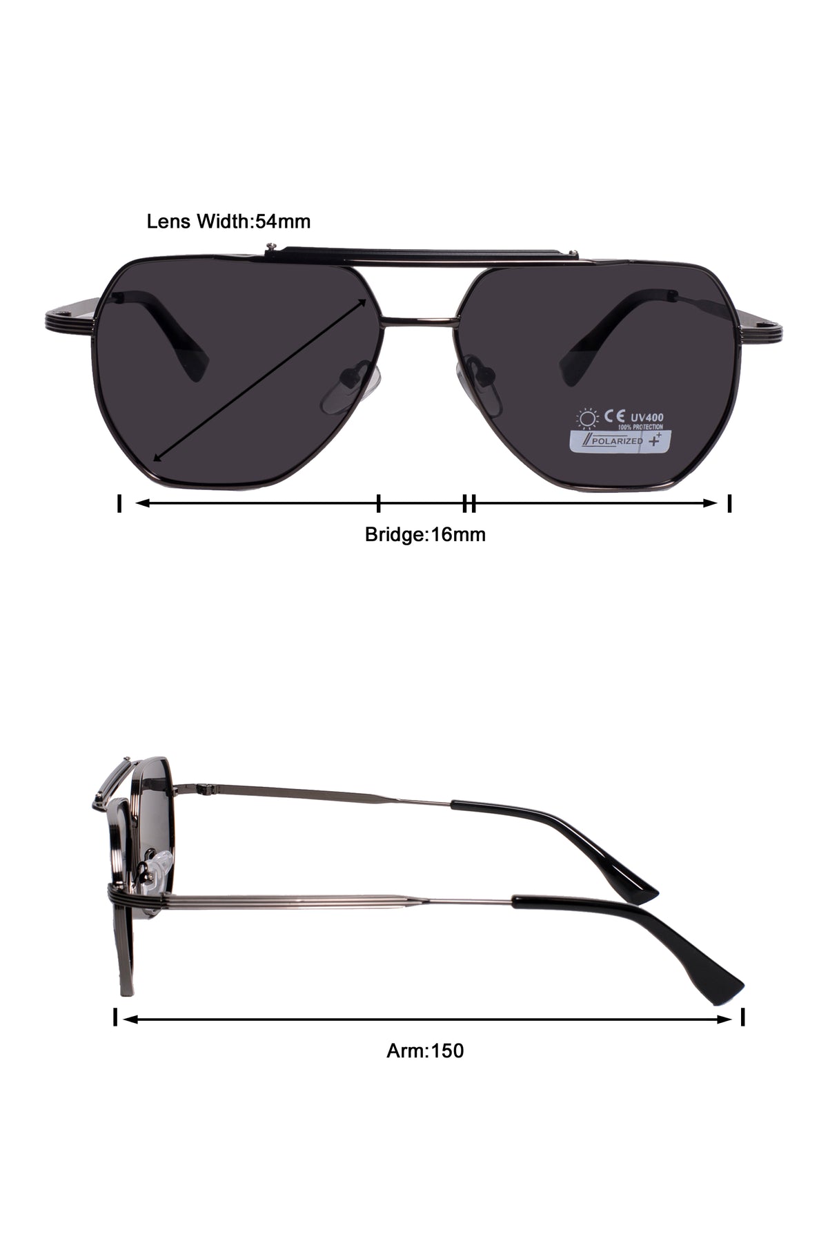 Jodykoes Legacy Square Sunglasses – UV400 Polarized