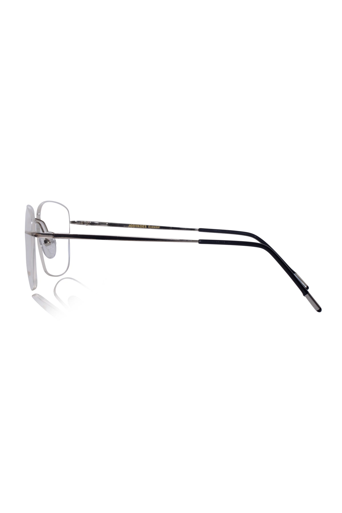 Jodykoes Square Signature Rimless Frame (Silver)