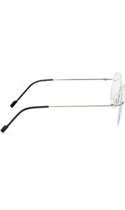 Jodykoes Round Signature Rimless Frame