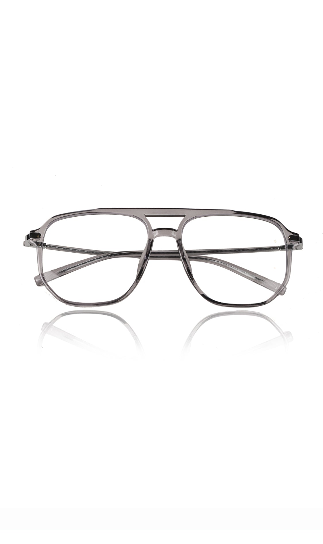 Jodykoes® Premium Oversized Eyeglass Frames: Stylish Anti-Glare and Blue Light Blocking Glasses for Enhanced Computer and Mobile Phone Protection, Unisex Design (Grey)