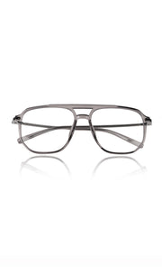 Jodykoes® Premium Oversized Eyeglass Frames: Stylish Anti-Glare and Blue Light Blocking Glasses for Enhanced Computer and Mobile Phone Protection, Unisex Design (Grey)