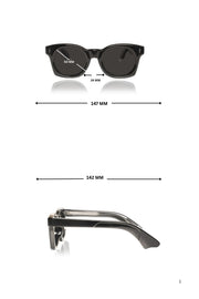 Jodykoes Legacy Premium Square Round Polarized Pure Acetate Sunglasses
