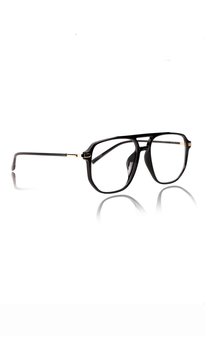 Jodykoes® Premium Oversized Eyeglass Frames: Stylish Anti-Glare and Blue Light Blocking Glasses for Enhanced Computer and Mobile Phone Protection, Unisex Design (Black)