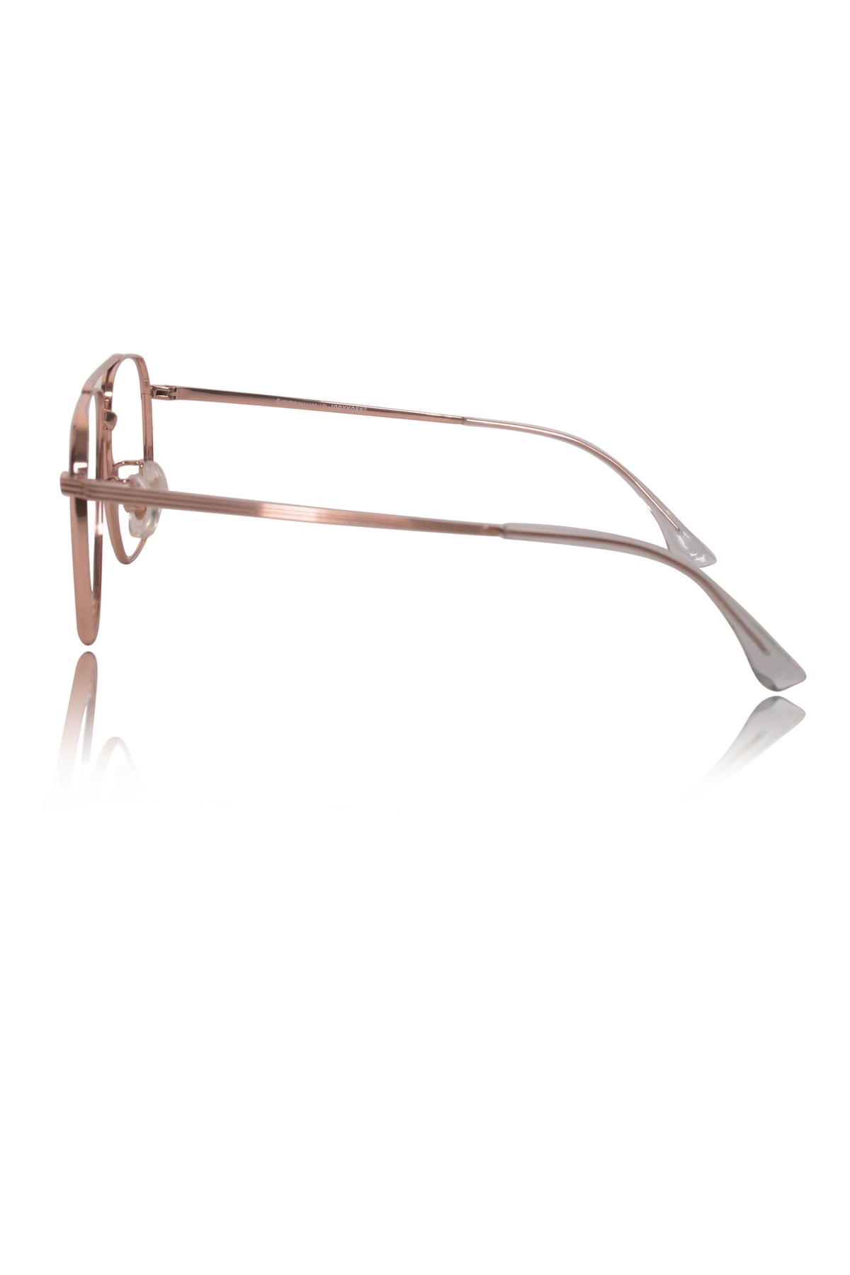Jodykoes Luxury Series : Pure Titanium Metal Spectacle Eyeglasses | New Shape Double Bar Square Metal Eyewear Frame (Gold)