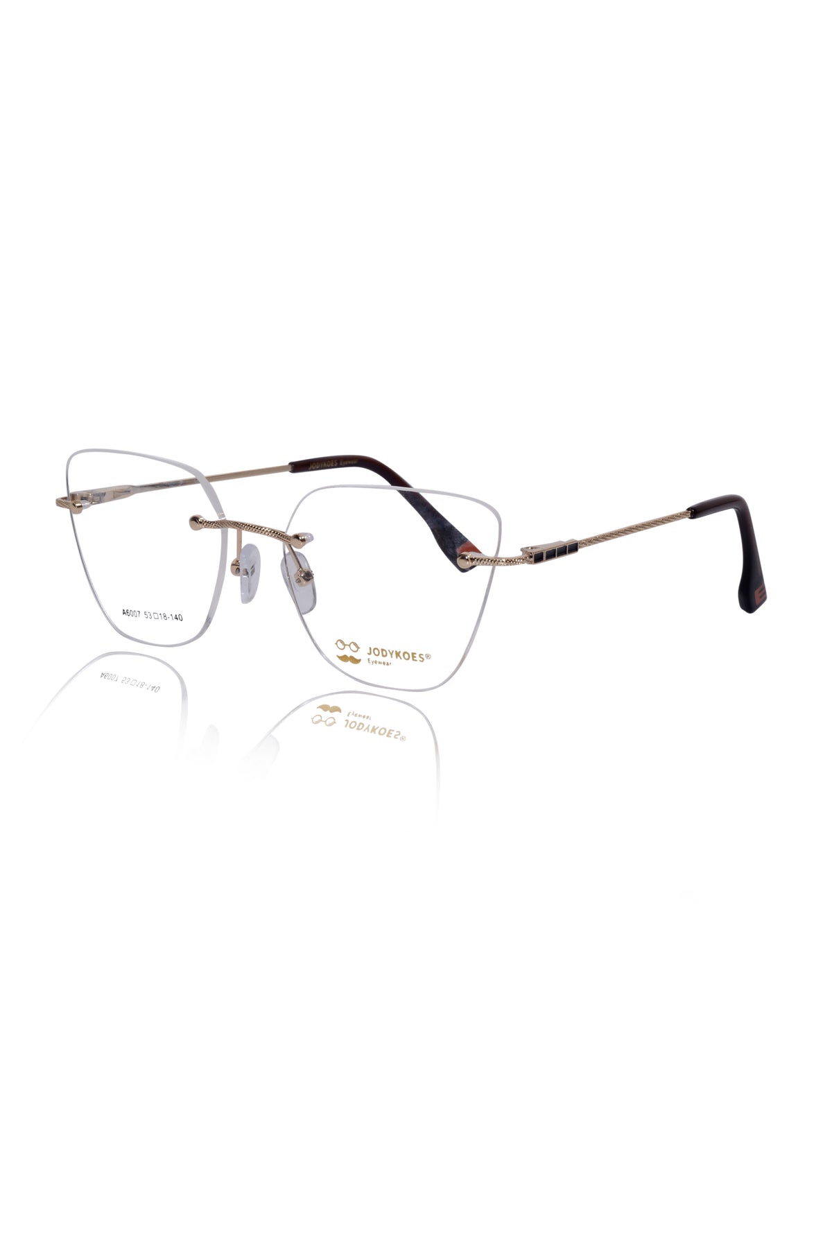 Jodykoes Cat Eye Signature Rimless Frame (Gold)