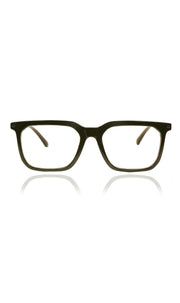 Jodykoes® Colour Frame Series: Stylish Square Spectacle Frames with Blue Ray Protection and Anti-Glare Glasses for Men and Women (Green)