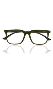 Jodykoes® Colour Frame Series: Stylish Square Spectacle Frames with Blue Ray Protection and Anti-Glare Glasses for Men and Women (Green)
