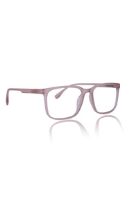 Jodykoes® Colour Series : Vibrant colours eyewear rectangle frames with anti glare and blue filter eyeglasses for men and women (Peach Rose)