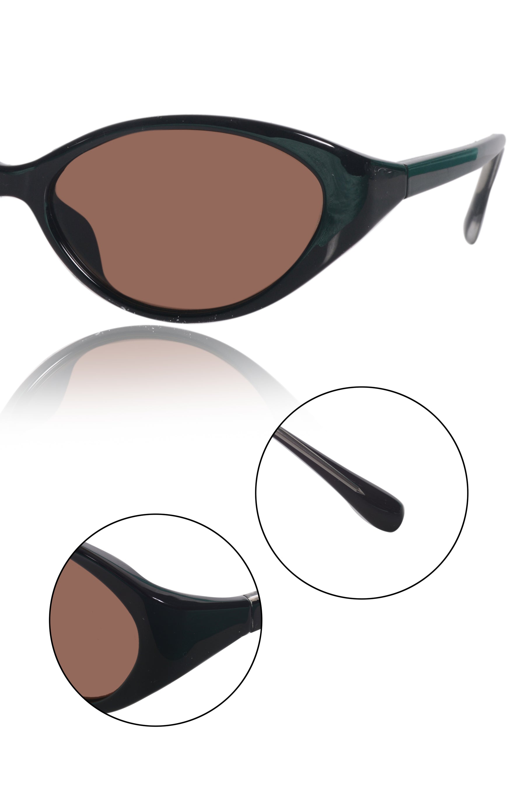 Jodykoes Legacy Cat Eye Sunglasses – UV400 Polarized (Brown)