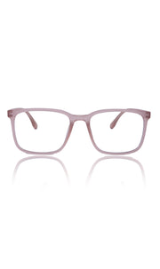 Jodykoes® Colour Series : Vibrant colours eyewear rectangle frames with anti glare and blue filter eyeglasses for men and women (Peach Rose)