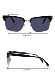 Jodykoes Legacy Clubmaster Sunglasses – UV400 Polarized
