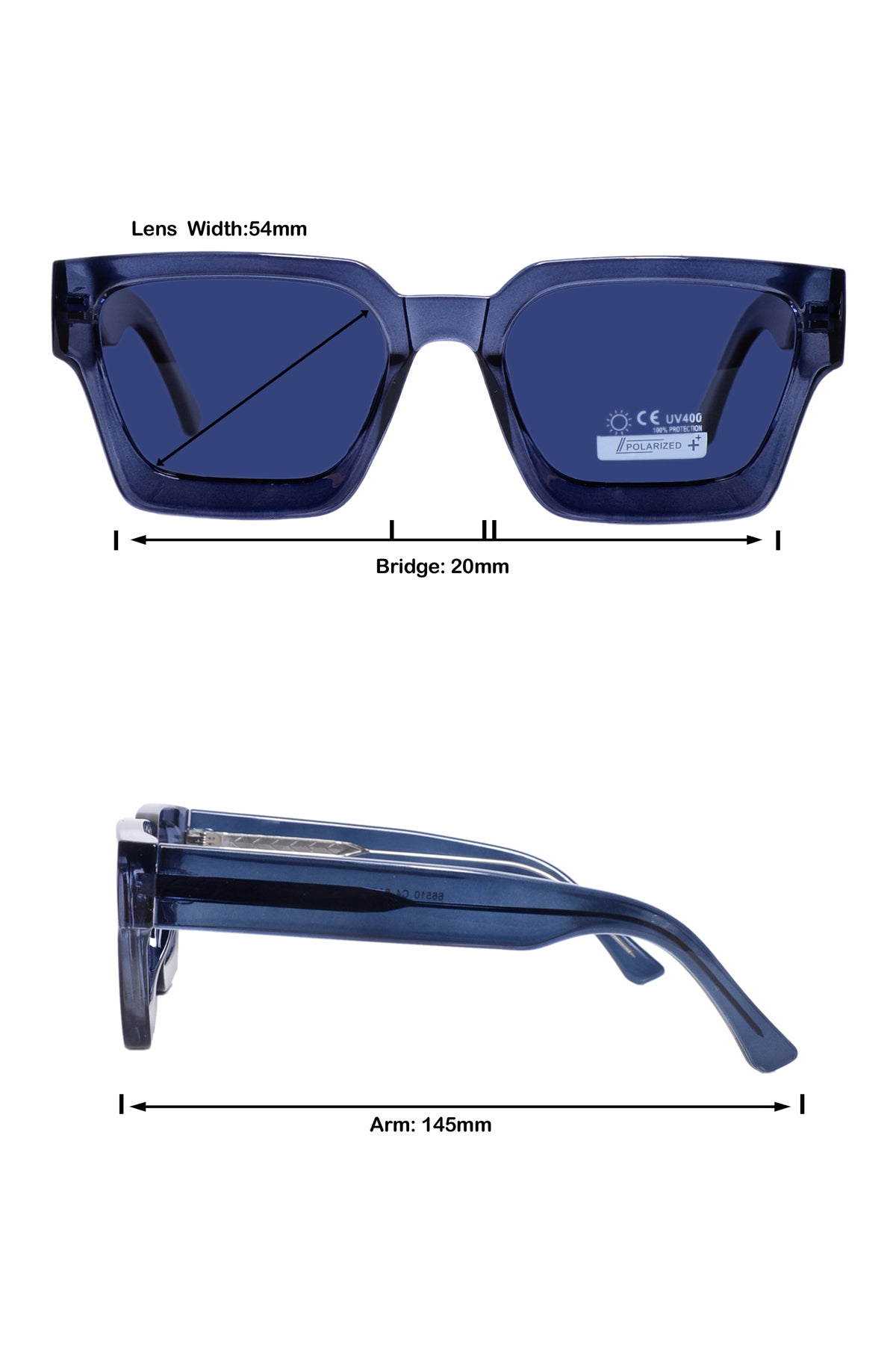 Jodykoes Legacy Square Sunglasses – UV400 Polarized (102521)