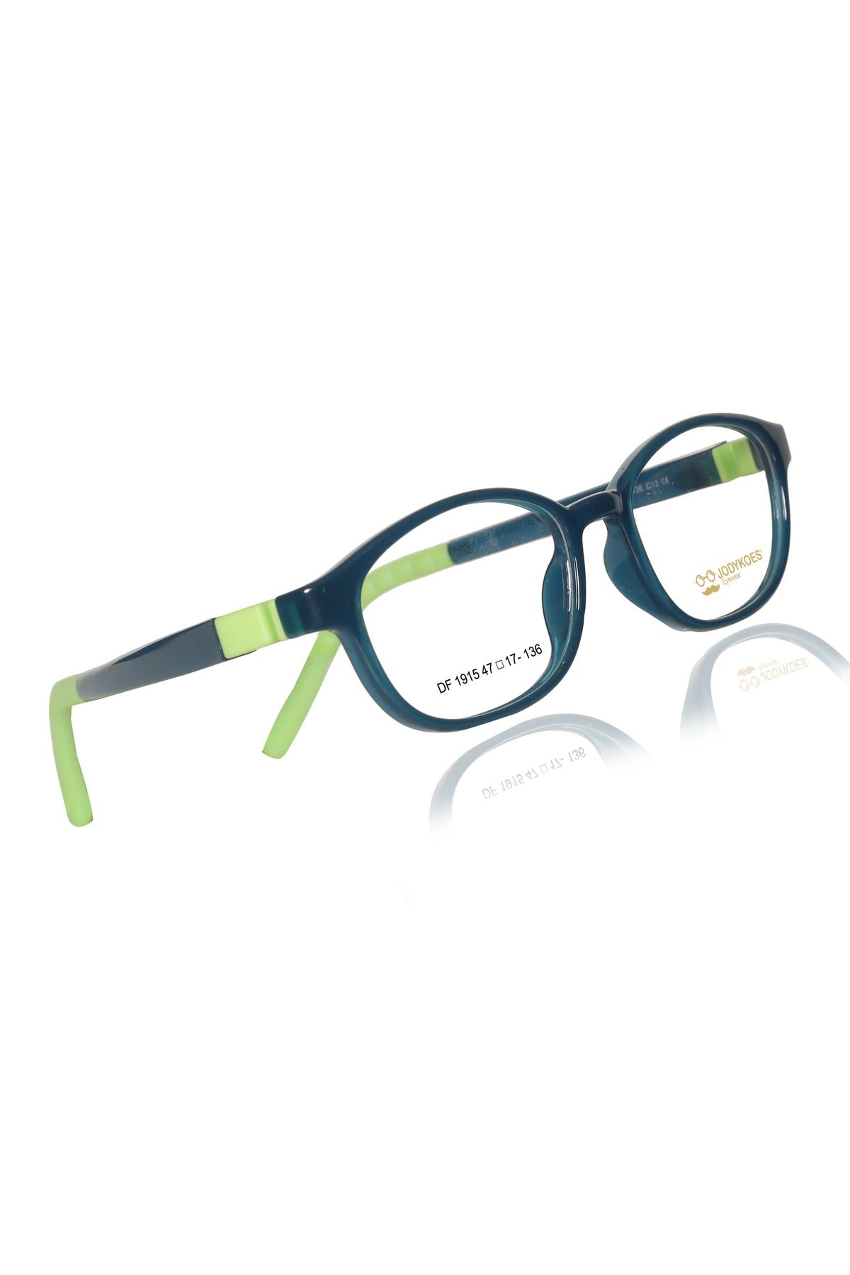 Jodykoes Kids TR90 Eyeglass Frames | Lightweight Flexible Kids Spectacle Frames (Green)