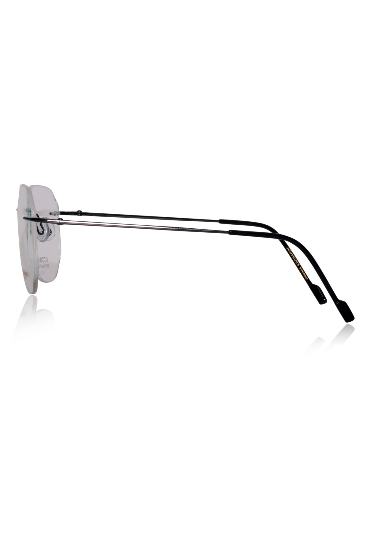Jodykoes Hexagon Premium Rimless Frame (Black)