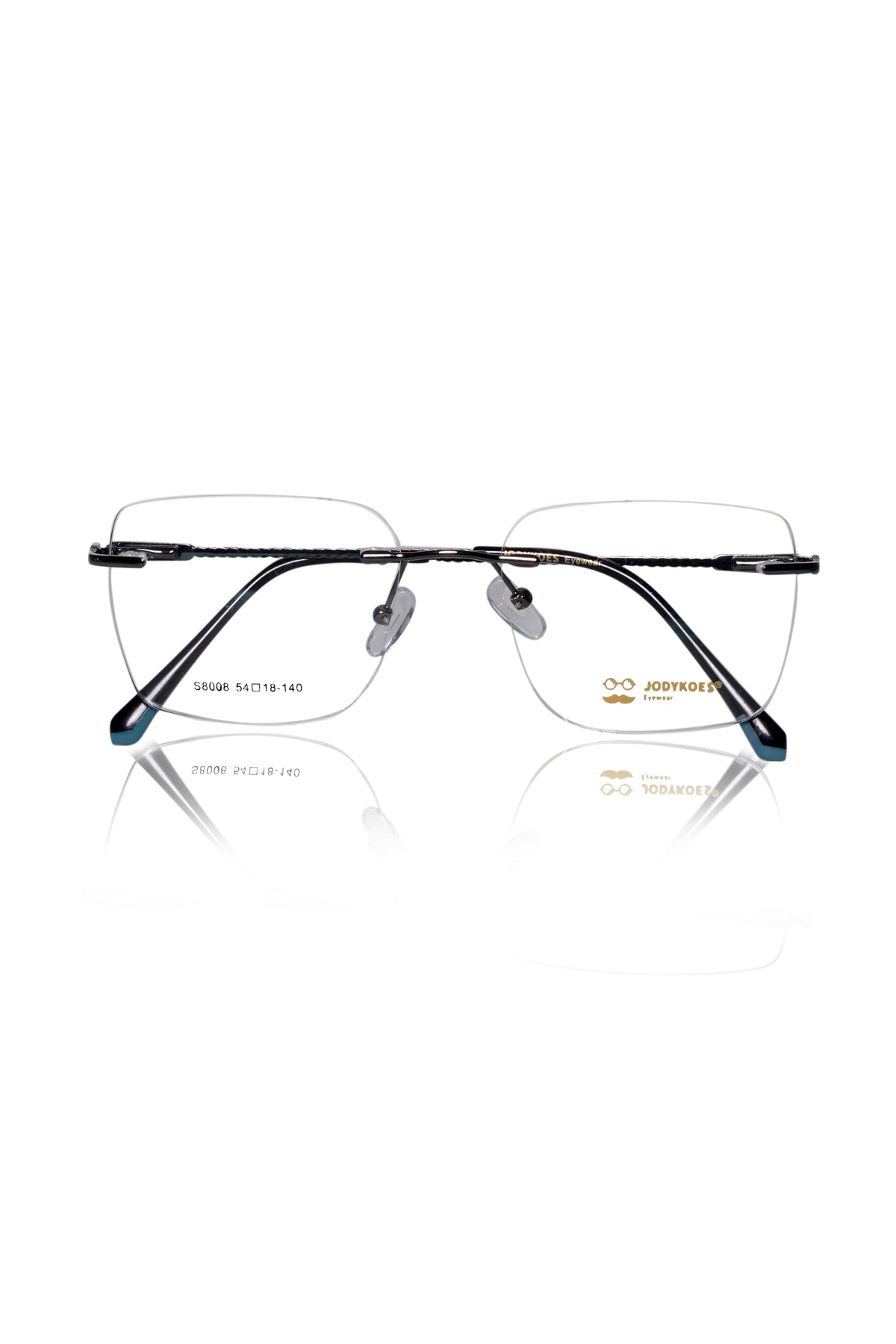 Jodykoes Square Signature Rimless Frame (Grey)