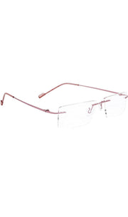 Jodykoes Rectangle Signature Rimless Frame