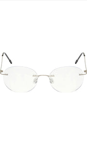 Jodykoes Round Signature Rimless Frame