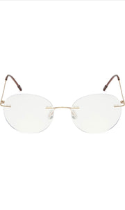 Jodykoes Round Signature Rimless Frame